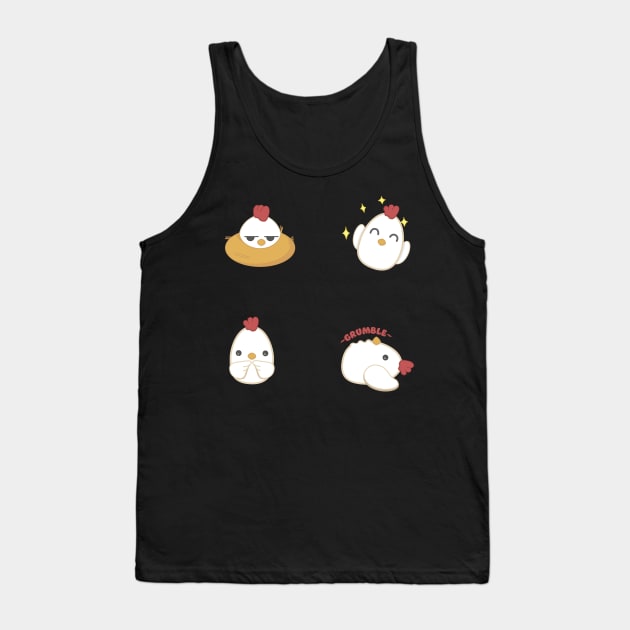 Chicken Jr Sticker Pack Tank Top by seekingcerulean